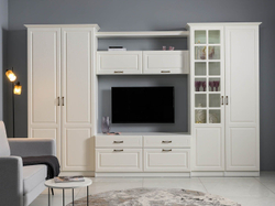 Гостиная Ливерпуль 2 Белый/Ясень ваниль