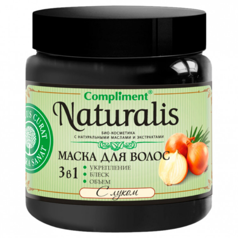 Маска для волос Compliment Naturalis 3в1 С луком 500 мл