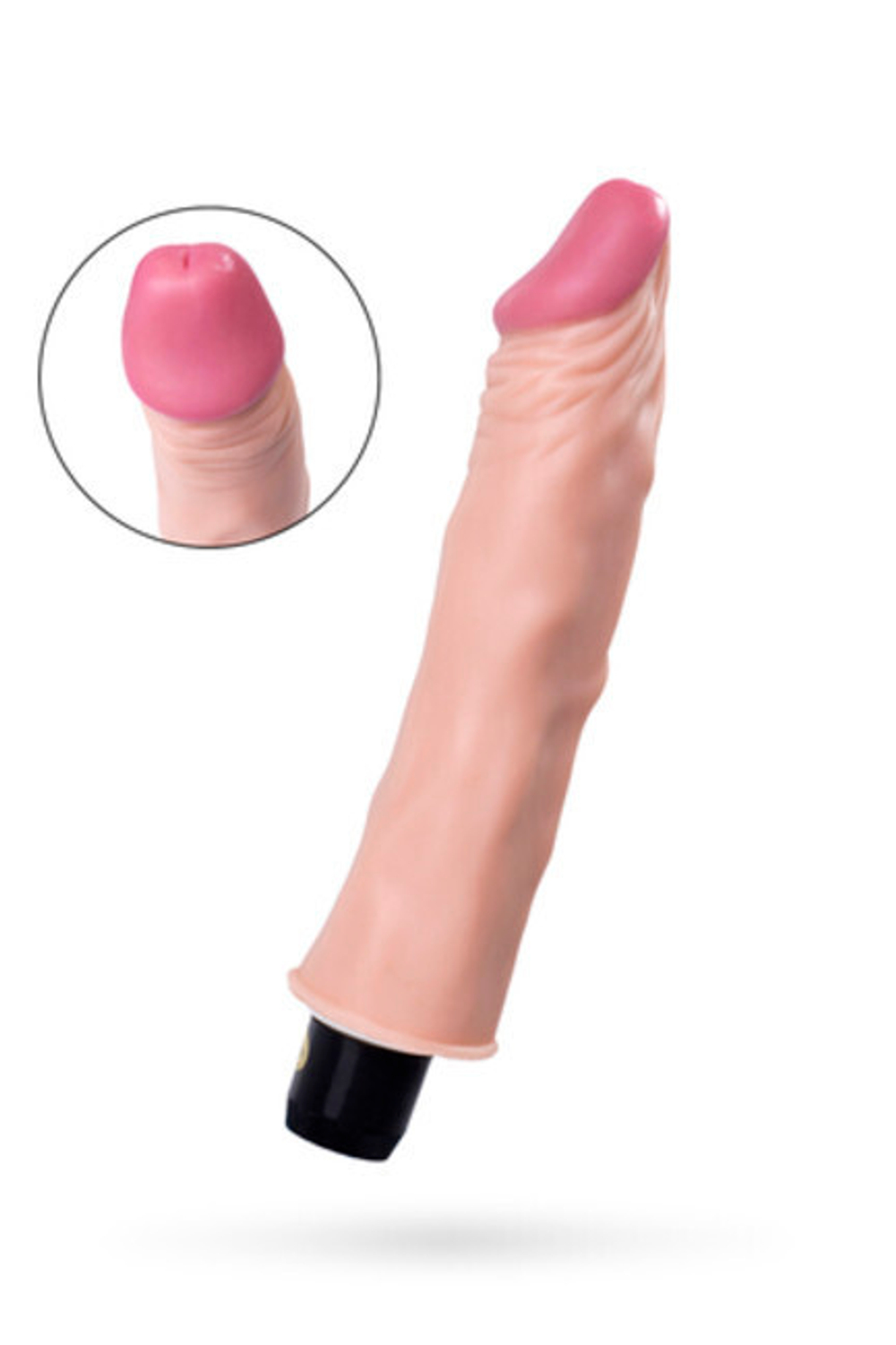 Реалистичный вибратор A-Toys (18,5 см) (Цвет: телесный)