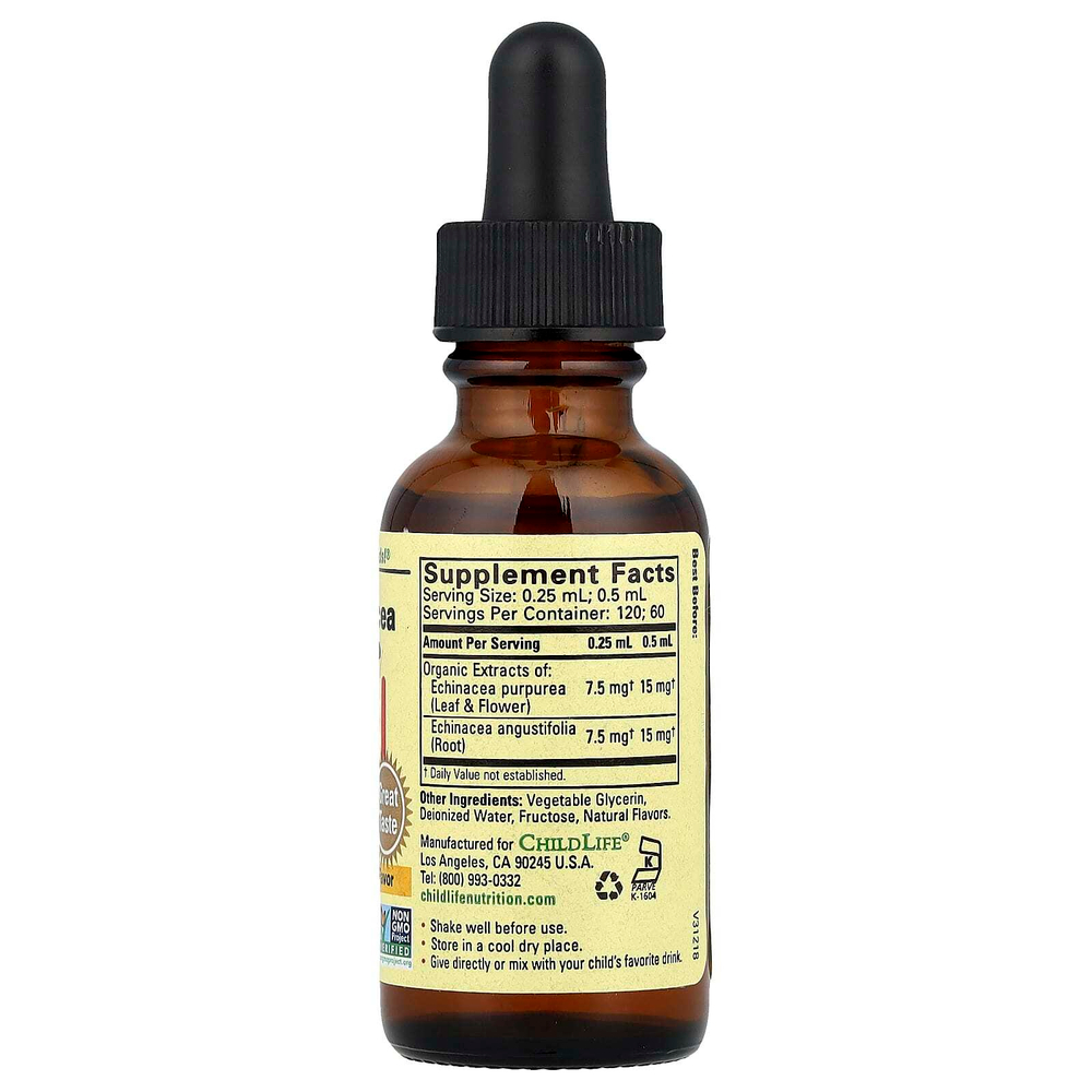 ChildLife Essentials, Essentials, эхинацея, со вкусом натурального апельсина, 30 мл (1 жидк. унция)