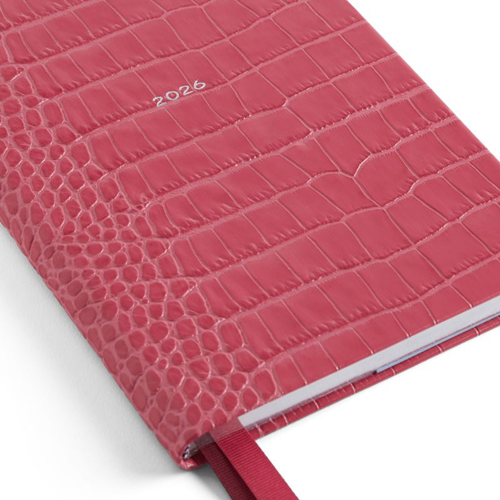 Smythson Ежедневник 2026 Soho Weekly Diary in Mara, Lilac
