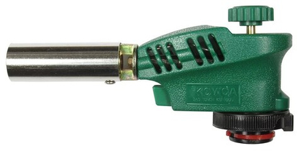 Пьезо горелка "Kovika Китай" на газовый баллончик, зеленая 1005* (10/120)