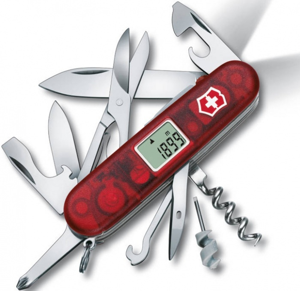Нож Victorinox Voyager полупрозрачный красный, 1.3705.AVT