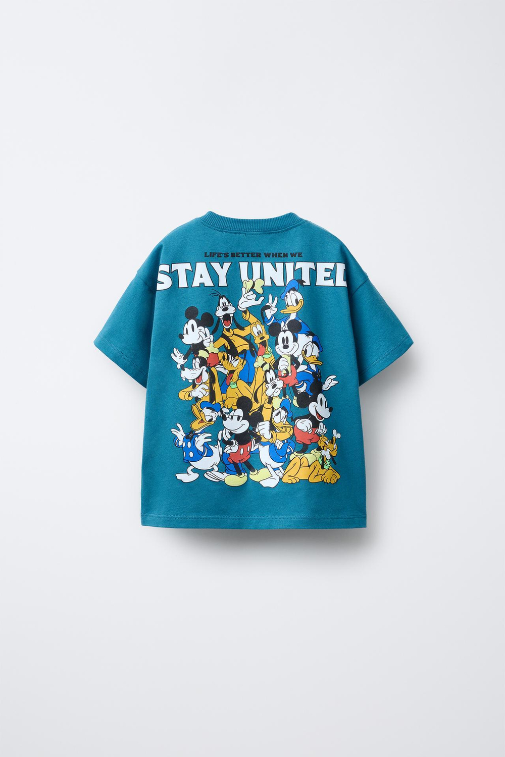 ZARA ФУТБОЛКА С ПРИНТАМИ © DISNEY, ВЫЦВЕТШИЙ СИНИЙ