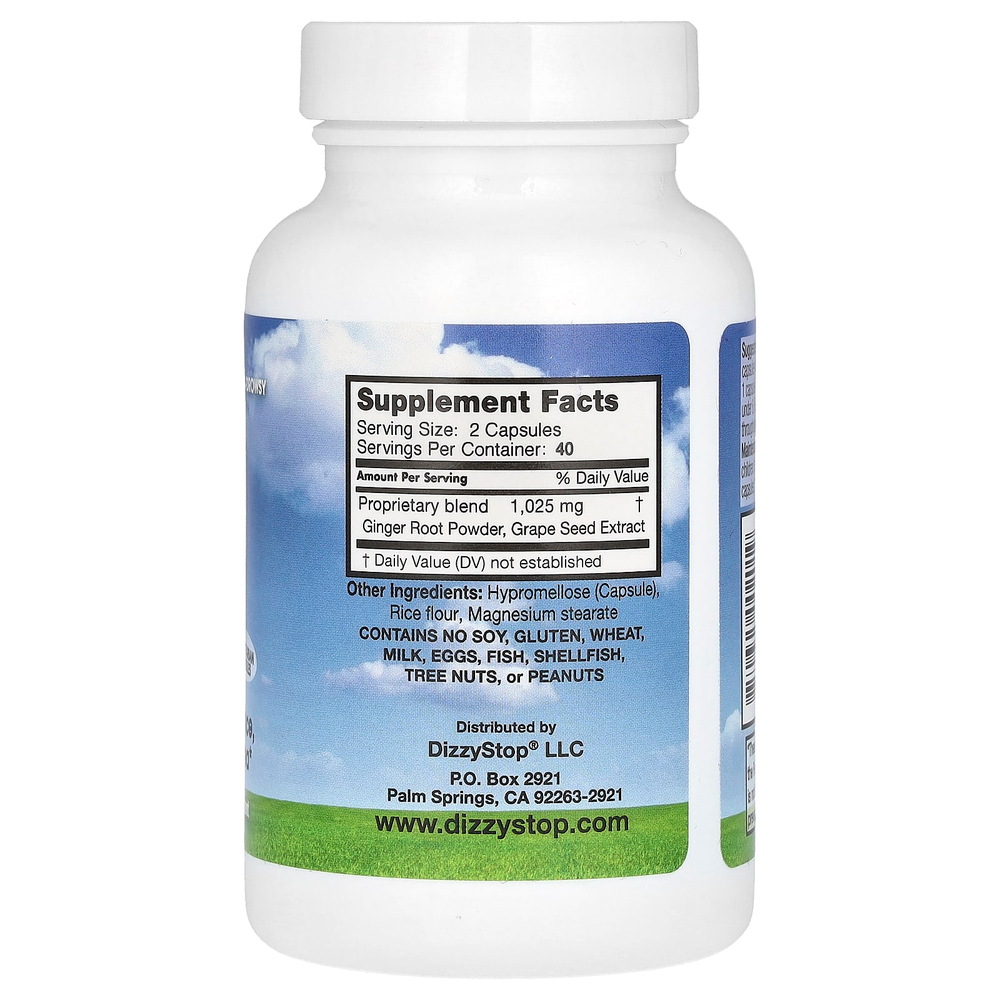Dr. Barton's, Dizzy Stop Control, 80 капсул
