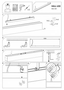 Подвесной светильник Nowodvorski Hall LED 9466