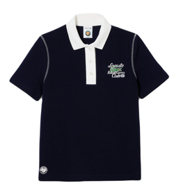 Женское поло Lacoste Sport Roland Garros Edition Cotton Pique Polo Shirt - navy blue/white