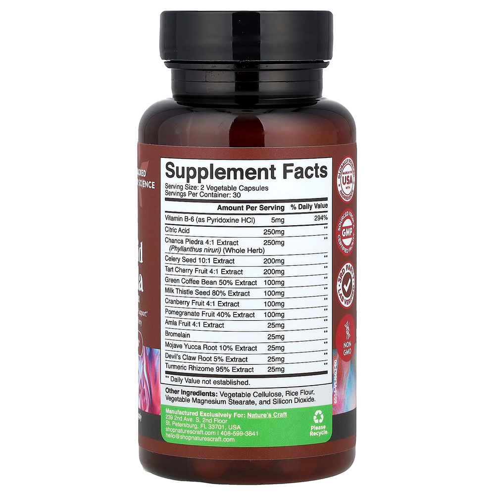 Nature's Craft, Формула с мочевой кислотой, 60 капсул