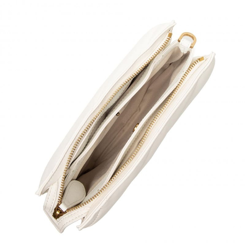 SMALL TWINS BAG MAXI QUILT – white