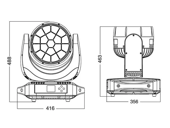 SILVER STAR NEPTUNE 400 WASH [SS672XCEM] вращающаяся голова Wash, 380Вт