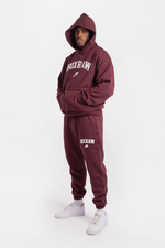Джоггеры BOXRAW East Street бордовые