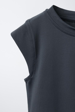 ZARA БОДИ ИЗ ПОЛИАМИДА, МОРСКОЙ СИНИЙ