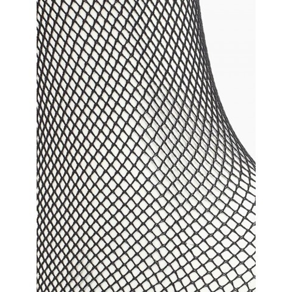 Чулки с красной кружевной резинкой на силиконе Sense, S/M