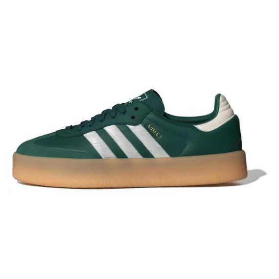 Кроссовки adidas originals Samba для скейтборда Низкие Зеленые женские
