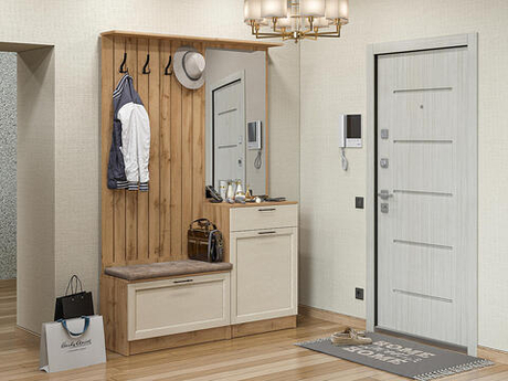 Прихожая Стиль-02 Cream Silkwood Дуб Вотан