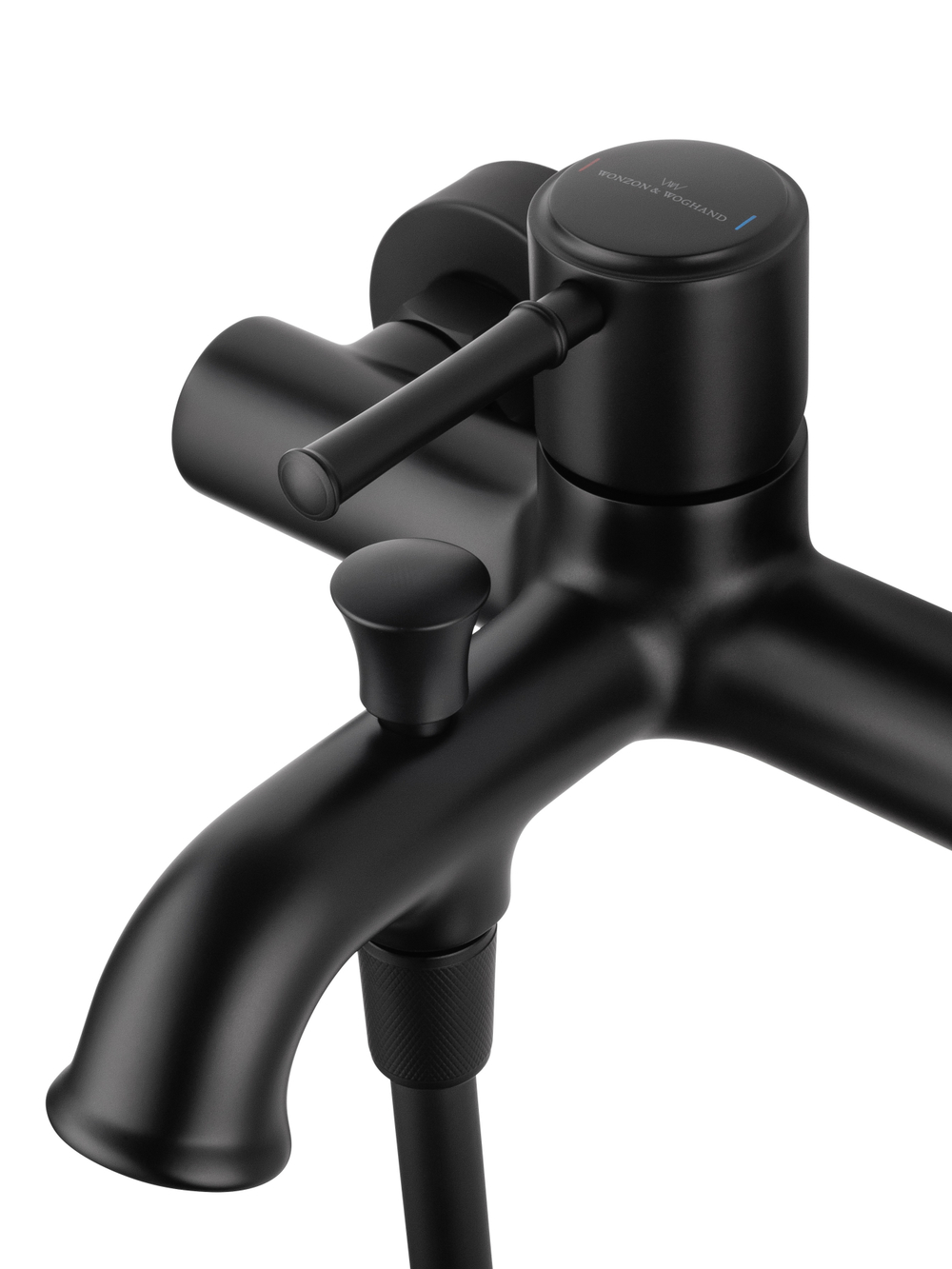 Смеситель для ванны с душем WONZON & WOGHAND TOR, Черный матовый (WW-88037073-MB)