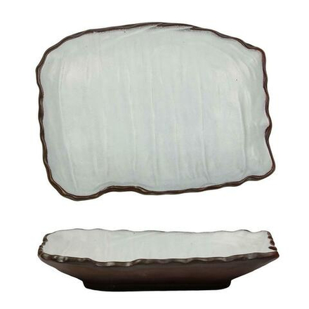 Блюдо прямоугольное 26*20 cм h3 cм 450 мл Crush White Matt New Taiga P.L. [1]