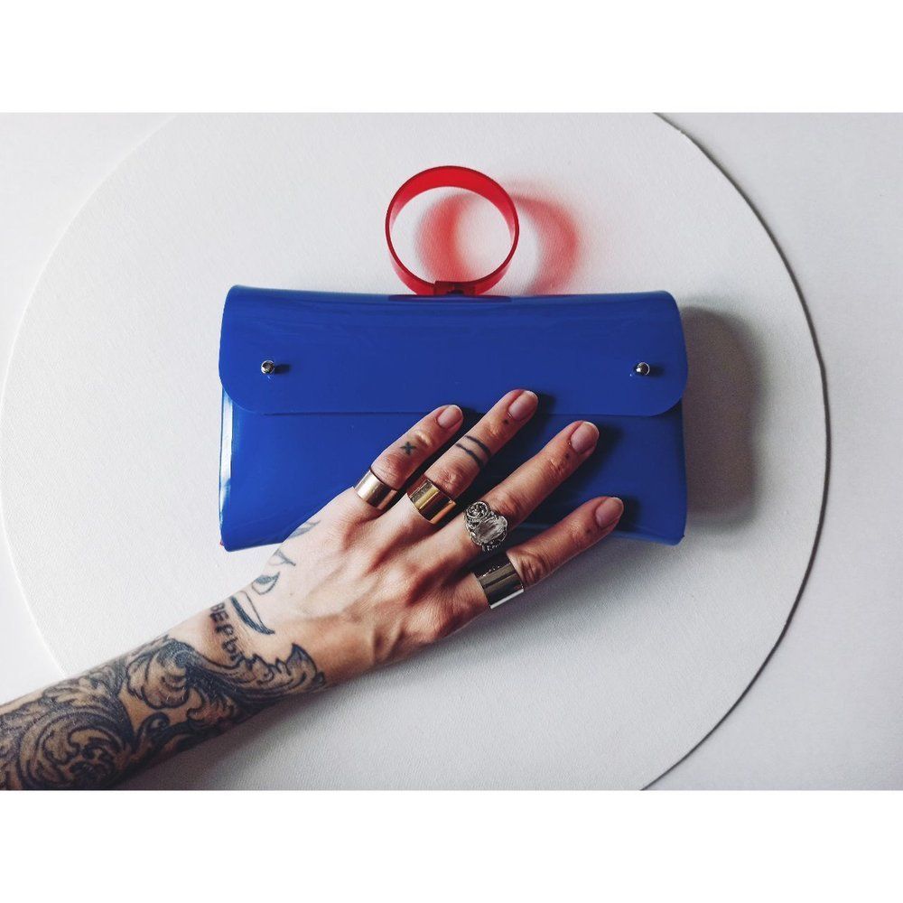 Клатч O Синий