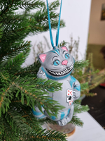 Чеширский кот ёлочная игрушка из фарфора