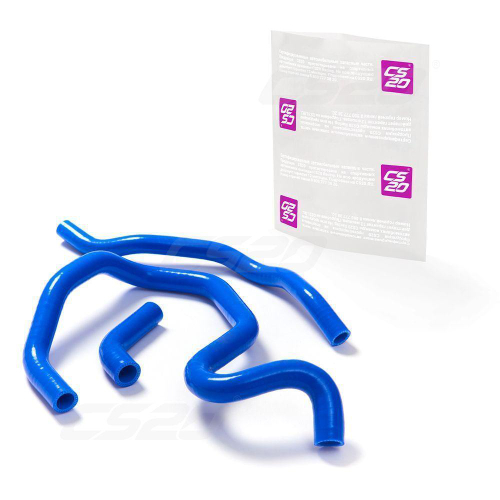 Патрубки отопителя ЛАДА Ларгус 16 клапанов силикон синий 3шт Profi CS-20