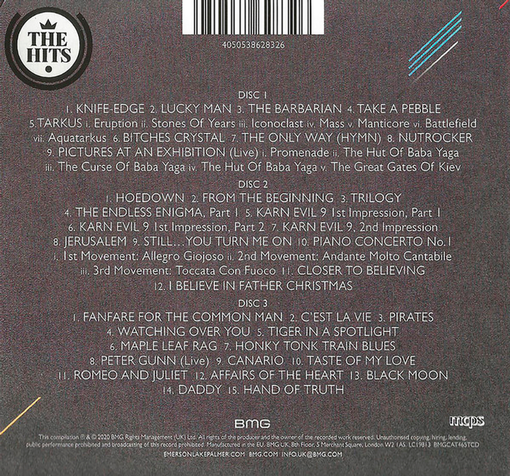 Emerson, Lake & Palmer / The Ultimate Collection (3CD)