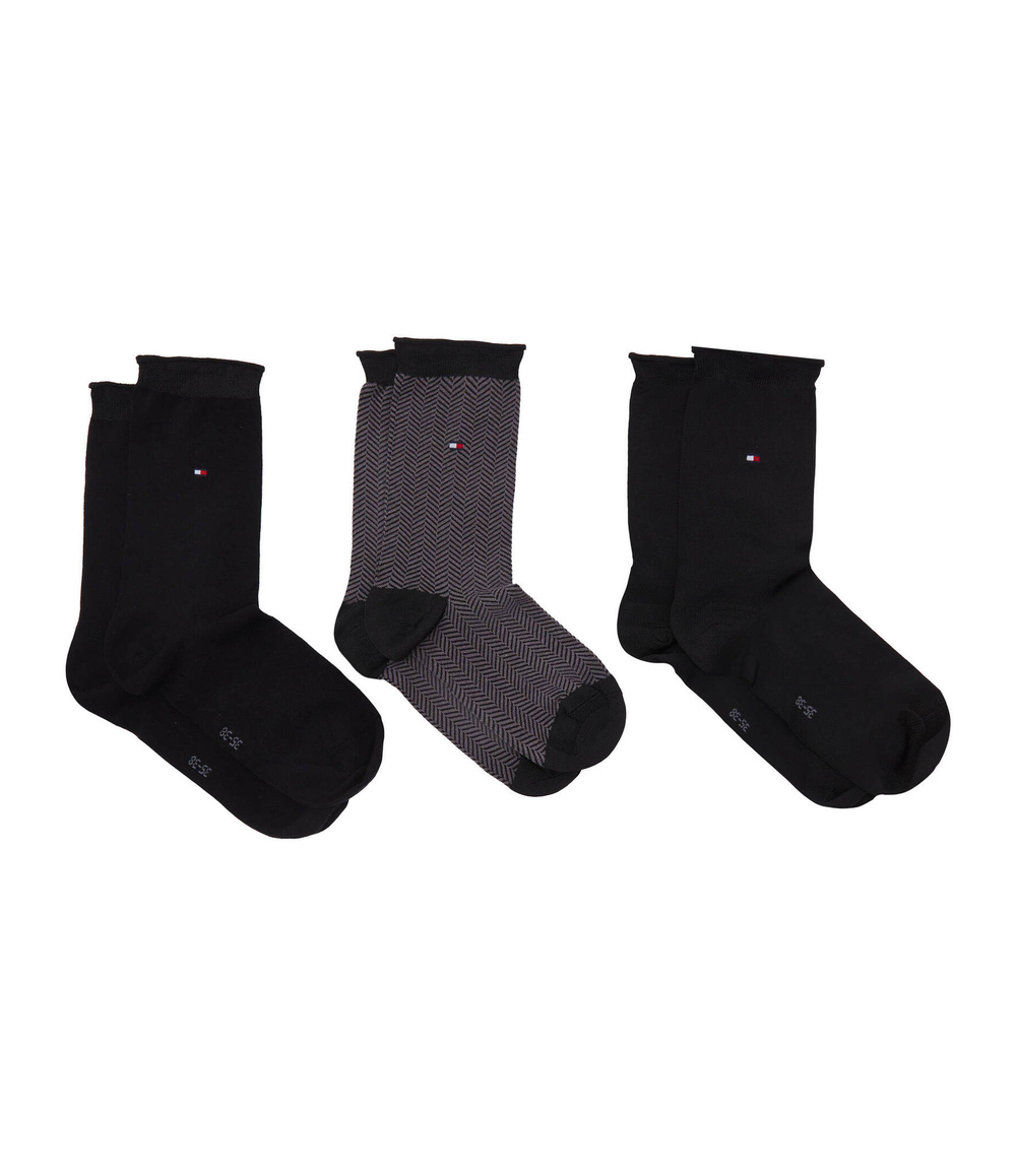 Носки 3 пары Tommy Hilfiger - черный(701224920)