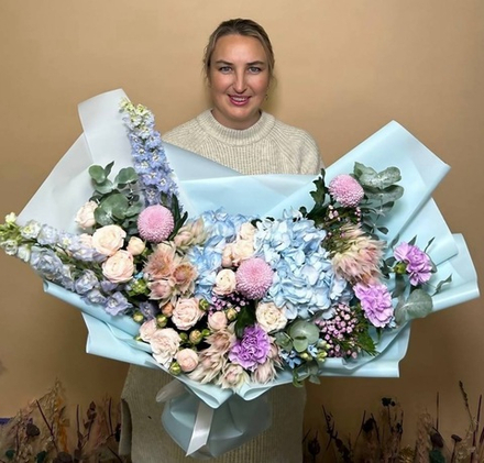 Купить Букет с диантусами «Venera»