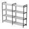 10ССД.4.800 Стеллаж средний двойной 4 полки, широкий (1580*400*1328)