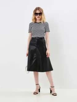Юбка кожаная