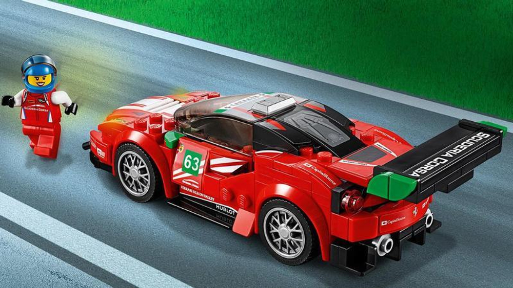 LEGO Speed Champions: Феррари 488 GT3 Scuderia Corsa 75886 — Ferrari 488 GT3 Scuderia Corsa  — Лего Спид чампионс Чемпионы скорости