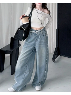 Джинсы широкие