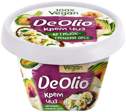 Сыр растительный Крем Чиз с артишоком и грецким орехом Deolio 200г