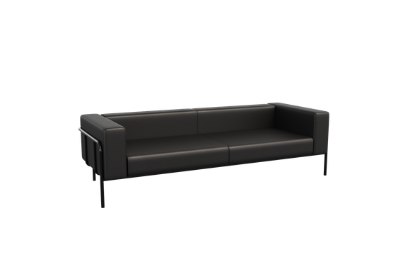 Flex Диван трехместный FLX-3 Santorini 0401/Металл Черный 2100*915*690