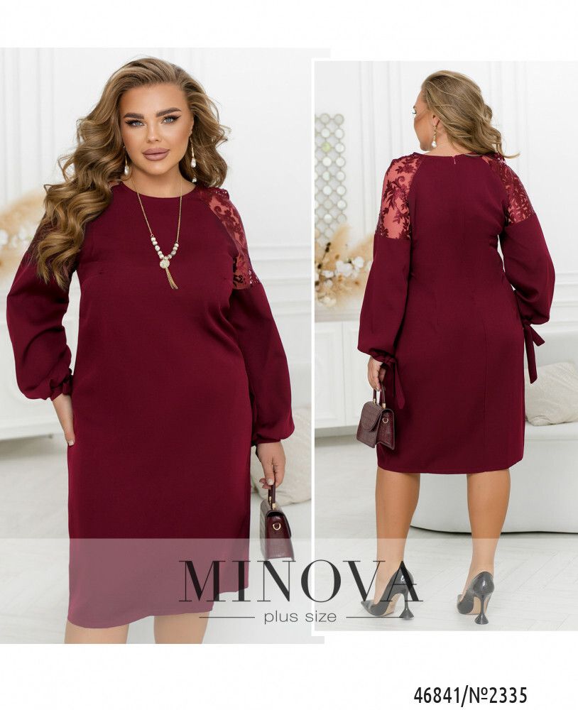 Платье 2335-бордо Minova