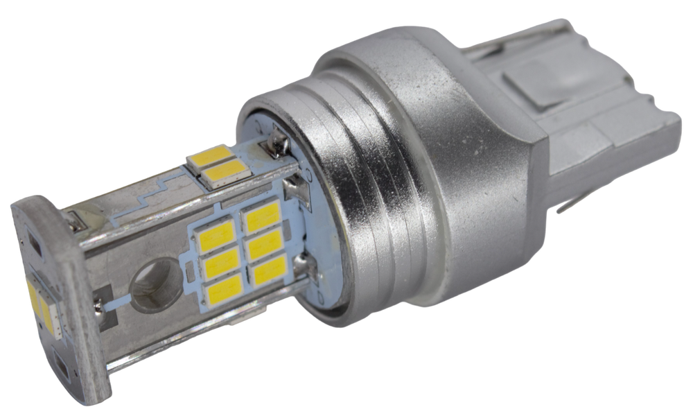 Светодиод 12V T20\  18SMD 2835 WHITE 3.5W (1конт безцок 7440) Белый #S0045
