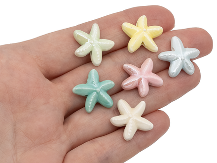 Бусина "Морская звезда" 17,5х18мм, керамика