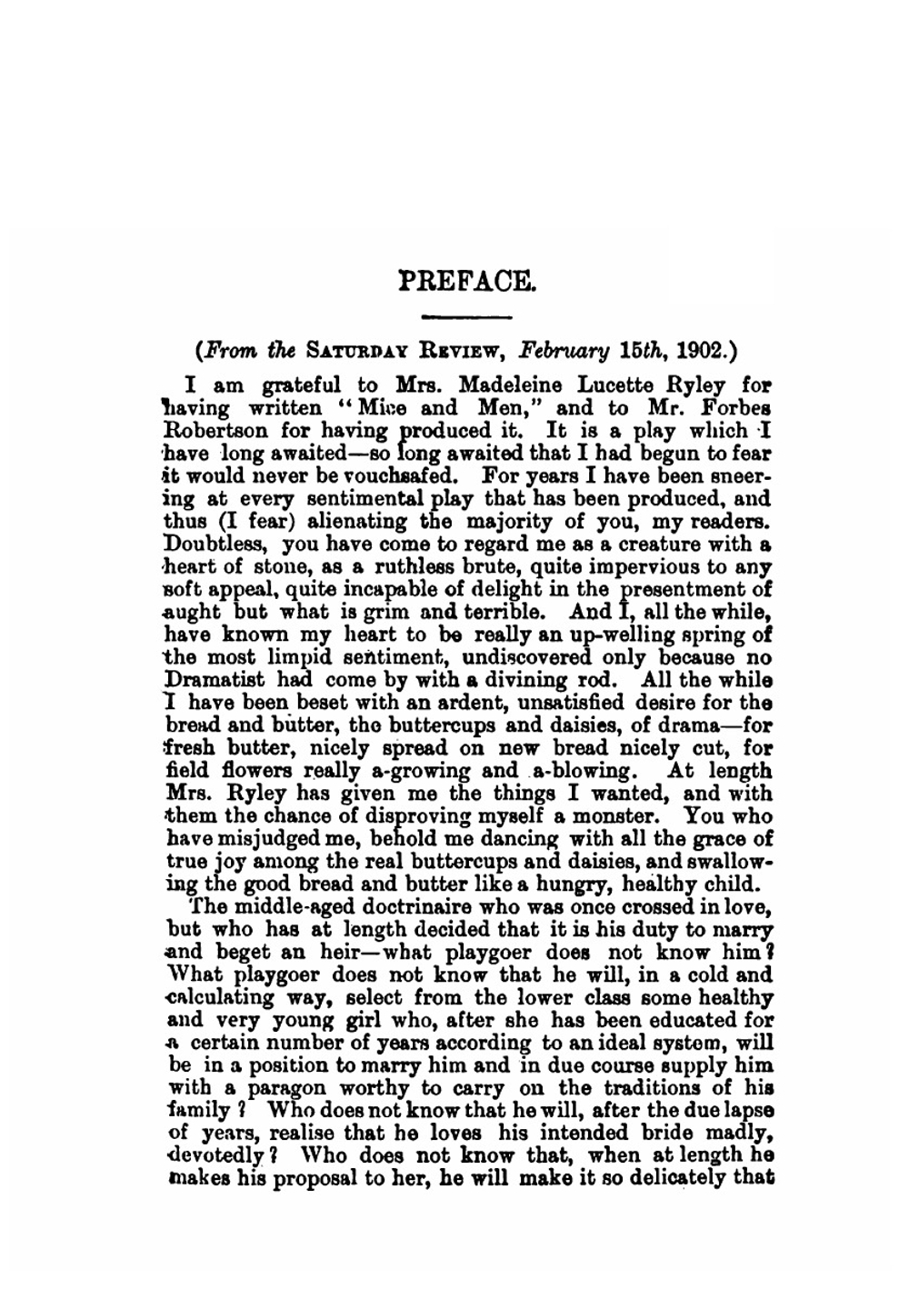 Mice and men, a romantic comedy in four acts | Madeleine Lucette Ryley