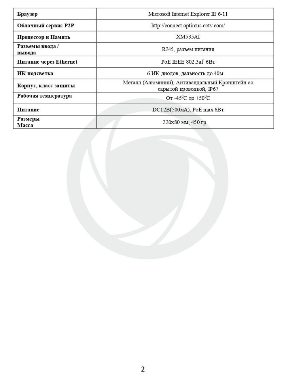 Видеокамера Optimus IP-E012.1(2.8-12)PE_V.1