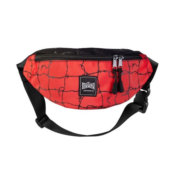 Сумка ТАЙНА поясная BLOCK-P Кр.Чер./Колючка
