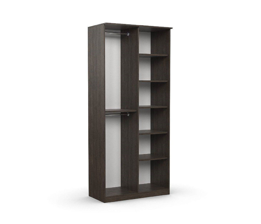 Шкаф 2-х створчатый Дуэт Люкс без зеркала Венге/дуб