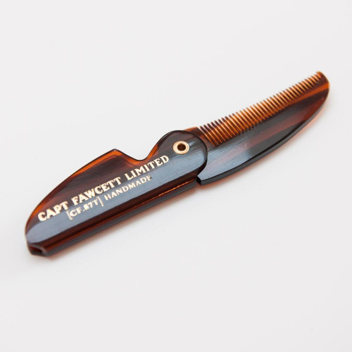 Расческа для усов Captain Fawcett Folding Pocket Moustache Comb