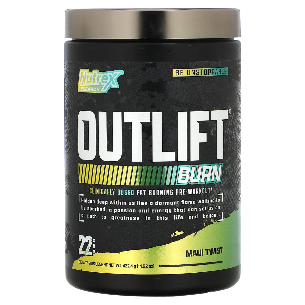 Nutrex Research, Outlift Burn, со вкусом Maui Twist, 422,4 г (14,92 унции)