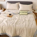 Комплект постельного белья Однотонный Сатин с Одеялом (простынь на резинке) FBR008