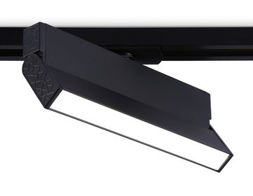 Трековый однофазный светодиодный светильник 12W 4200K GL6808 BK черный Track System Ambrella