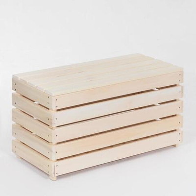 Скамья из липы с ящиком (80х40х45 см) (Цвет: не задано)