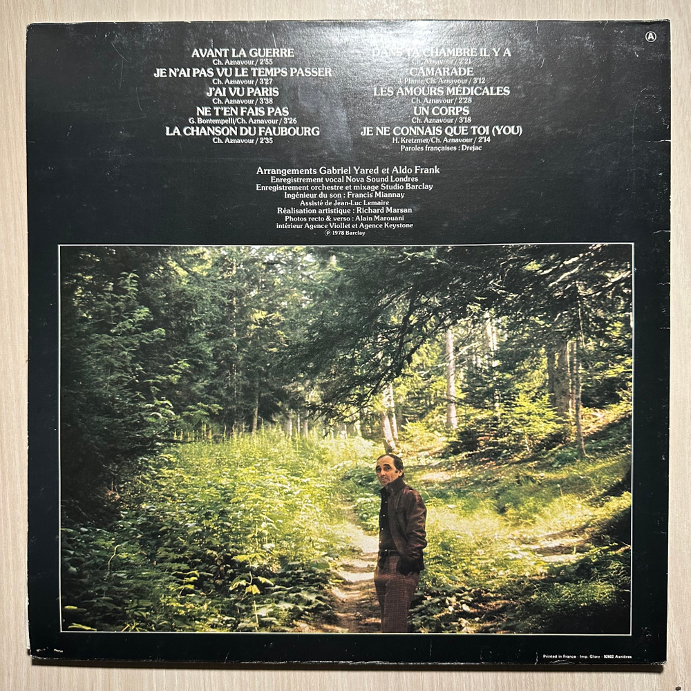 Charles Aznavour - Je N'ai Pas Vu Le Temps Passer (Франция 1978г.)