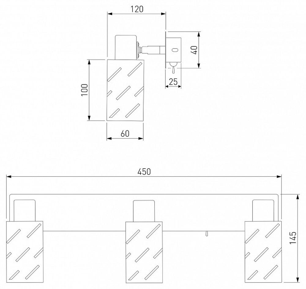 Бра Eurosvet Fente 20090/3 белый/хром