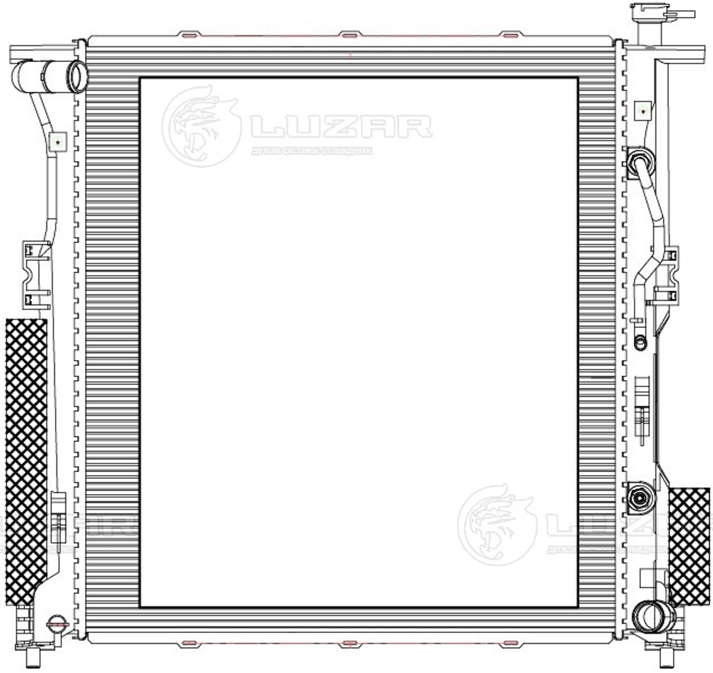 LRc 0805 -  Радиатор охлаждения для а/м Kia Mohave (19-) 3.0TD
