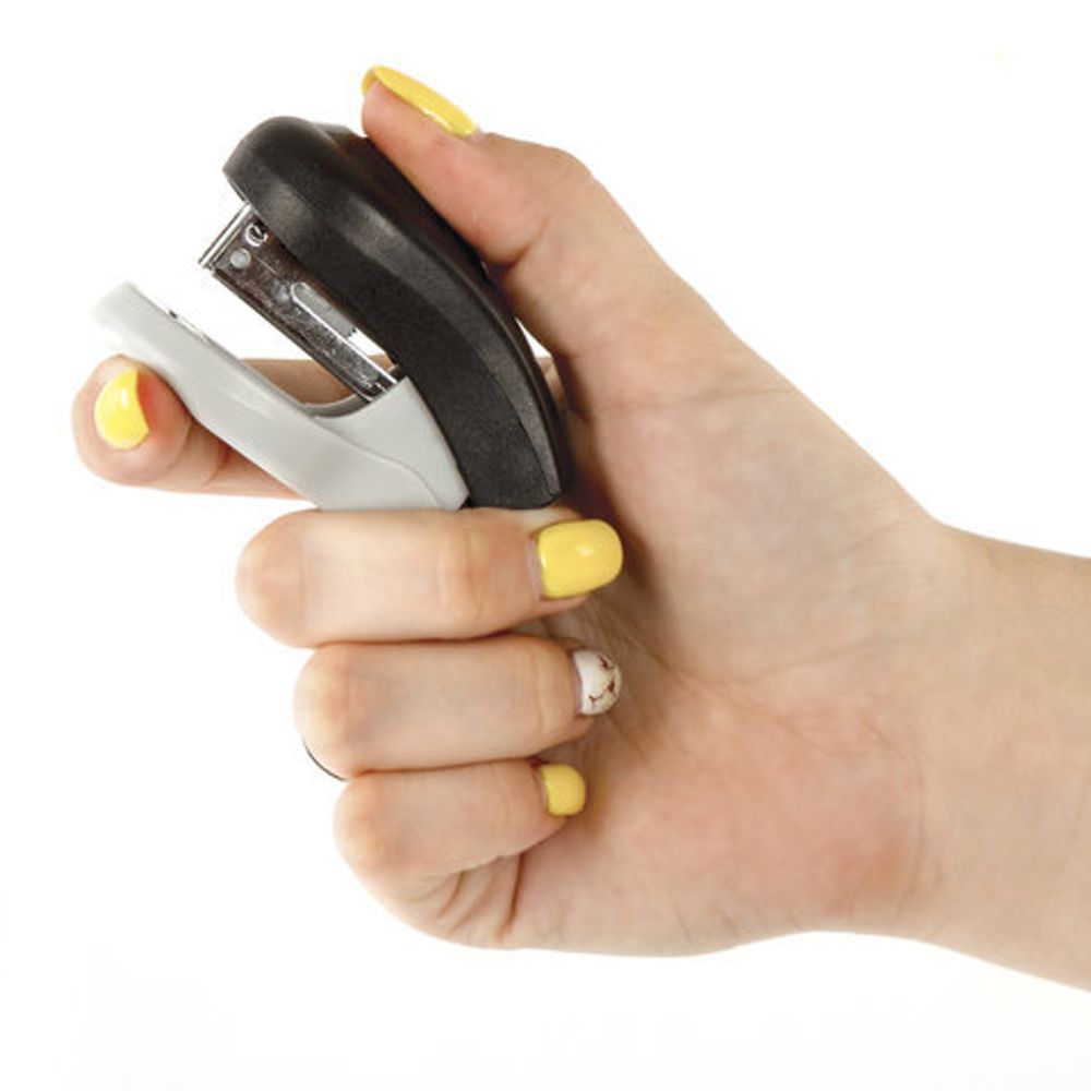 Степлер №24/6, 26/6 МИНИ BRAUBERG "Original", до 8 листов, с антистеплером, черный, 222527