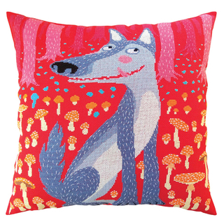 "Волки и елки"-СU060  подушка